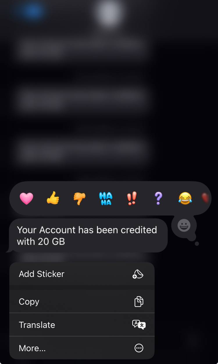 a text message with the text ` s been edited